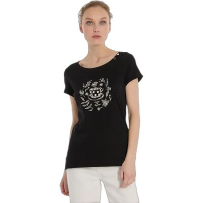 Dames-T-shirt Ragwear Fllorah Pp Gots Noir M Dames-T-shirt Ragwear Fllorah Pp Gots Noir M