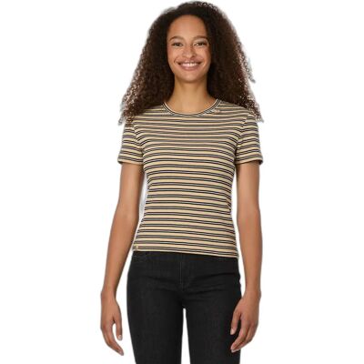 T-shirt dames Ragwear Janelle Stripes Beige L T-shirt dames Ragwear Janelle Stripes Beige L