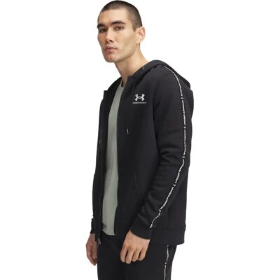 Hooded sweatshirt met rits Under Armour Icon Fleece Noir L Hooded sweatshirt met rits Under Armour Icon Fleece Noir L