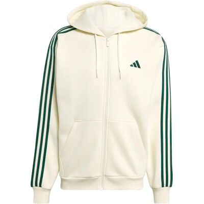 Hooded sweatshirt met rits adidas Essentials 3-Stripes Beige 2XL Hooded sweatshirt met rits adidas Essentials 3-Stripes Beige 2XL