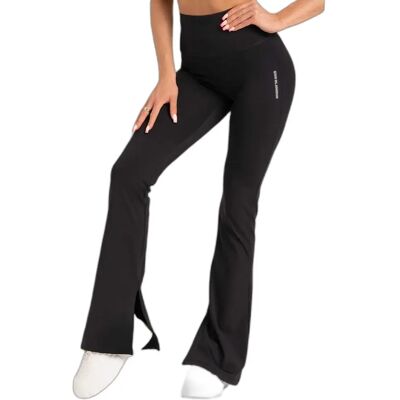 Leggings voor dames Gym Glamour Flare Noir L Leggings voor dames Gym Glamour Flare Noir L