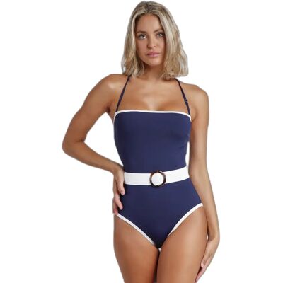 Eén piece bandeau badpak voor dames Admas Sailor Club Bleu 44 Eén piece bandeau badpak voor dames Admas Sailor Club Bleu 44