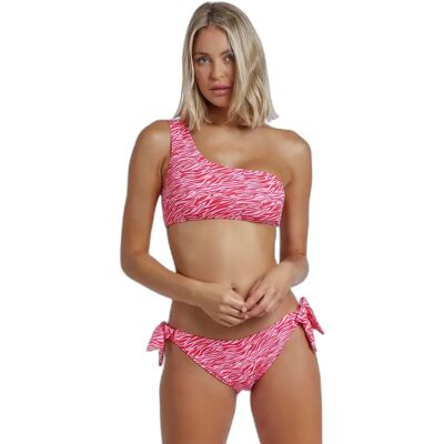 Asymmetrisch zebra badpak voor dames Admas Rouge 46 Asymmetrisch zebra badpak voor dames Admas Rouge 46