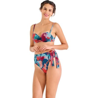 Hoge taille dames bikinibroekje met uitsnijding Lisca Roma Bleu 38 Hoge taille dames bikinibroekje met uitsnijding Lisca Roma Bleu 38