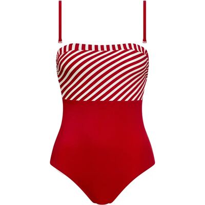 Bikini 1 stuk bustier zonder beugels dames Lisca Bondi Beach Rouge S Bikini 1 stuk bustier zonder beugels dames Lisca Bondi Beach Rouge S