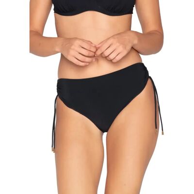 Vrouwelijke bikini broekjes met ruches aan de zijkanten Luna Blue Sense Noir 3XL Vrouwelijke bikini broekjes met ruches aan de zijkanten Luna Blue Sense Noir 3XL