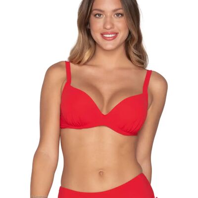 Dames balconnet bikini top Luna Blue Sense Rouge 100E Dames balconnet bikini top Luna Blue Sense Rouge 100E