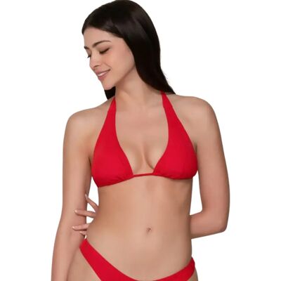 Triangel bikini top met uitneembare cups dames Luna Blue Sense Rouge 100B Triangel bikini top met uitneembare cups dames Luna Blue Sense Rouge 100B