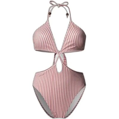 Dames zwempak uit 1 stuk Pepe Jeans VRT Stripes C. O. Rose S Dames zwempak uit 1 stuk Pepe Jeans VRT Stripes C. O. Rose S