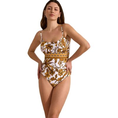 Dames zwempak uit 1 stuk Selmark Acanthus Jaune 90C Dames zwempak uit 1 stuk Selmark Acanthus Jaune 90C