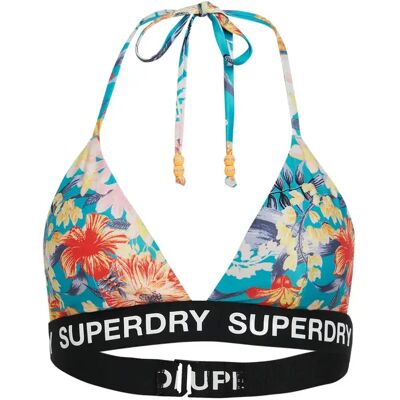 Dames zwemkleding top Superdry Bleu S Dames zwemkleding top Superdry Bleu S