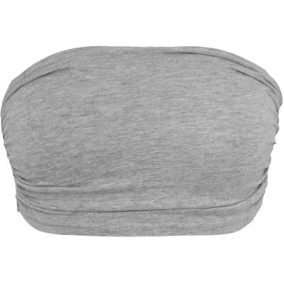 Urban Classics Bandeau top voor vrouwen Urban Classic Gris L Urban Classics Bandeau top voor vrouwen Urban Classic Gris L