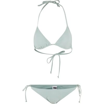 Urban Classics Dames Gerecycleerde Driehoek Bikini - Frostmint Urban Classics Dames Gerecycleerde Driehoek Bikini - Frostmint