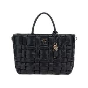 Vrouwenhandtas Guess Marion satchel Beige TU Vrouwenhandtas Guess Marion satchel Beige TU