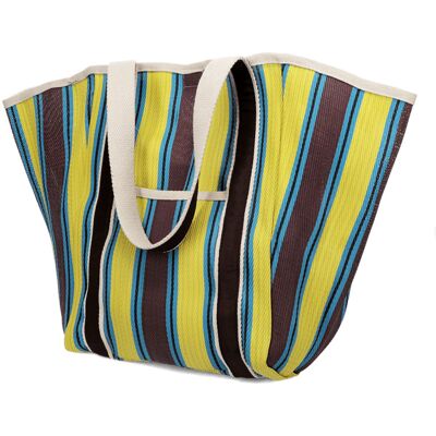 Gerecycled handtas met leren handvat Rex London Jaune TU Gerecycled handtas met leren handvat Rex London Jaune TU