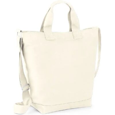 Schoudertas van canvas Bag Base Beige 38x40x14 cm Schoudertas van canvas Bag Base Beige 38x40x14 cm