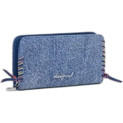 Dames jeansportemonnee Desigual Torio Bleu TU Dames jeansportemonnee Desigual Torio Bleu TU