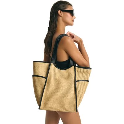 Strandtas voor vrouwen Esotiq Mia Beige TU Strandtas voor vrouwen Esotiq Mia Beige TU
