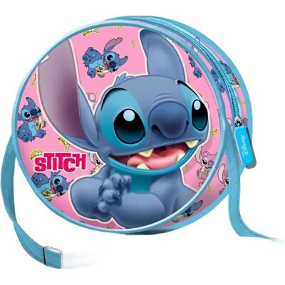 Ronde schoudertas kind Karactermania Disney Stitch Surprise Bleu 18,5x18,5x7 cm Ronde schoudertas kind Karactermania Disney Stitch Surprise Bleu 18,5x18,5x7 cm