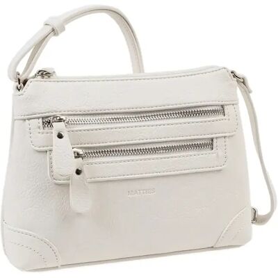 Mini schoudertas voor vrouwen Matties Bags Blanc 23x16,5x6,5 cm Mini schoudertas voor vrouwen Matties Bags Blanc 23x16,5x6,5 cm