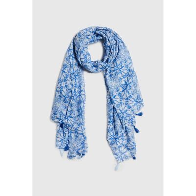 Damessjaal Moodo L-SZ-4904 Bleu TU Damessjaal Moodo L-SZ-4904 Bleu TU