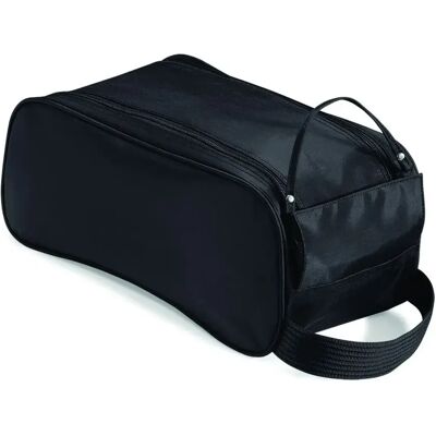 Tasje voor schoenen met een handvat van stof Quadra Noir 35x16x18 cm Tasje voor schoenen met een handvat van stof Quadra Noir 35x16x18 cm