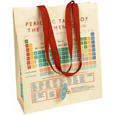 Boodschappentas Rex London Periodic Table Beige 34x15x40 cm Boodschappentas Rex London Periodic Table Beige 34x15x40 cm