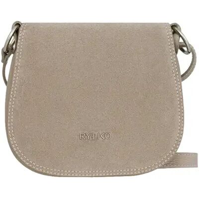 Dames leren en suède schoudertas Ryłko Beige TU Dames leren en suède schoudertas Ryłko Beige TU