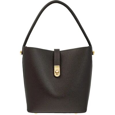Elegante leren dameshandtas Ryłko Marron TU Elegante leren dameshandtas Ryłko Marron TU