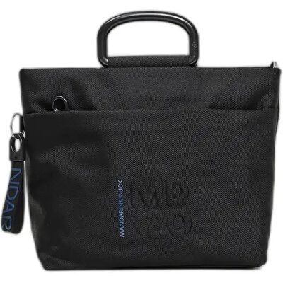 Handtas met buitenzak dames Mandarina Duck Noir 23,5x35,5x15,5 cm Handtas met buitenzak dames Mandarina Duck Noir 23,5x35,5x15,5 cm