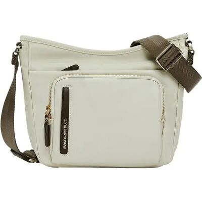 Schoudertas met een voorkantzak Mandarina Duck Hunter Blanc 22x23x12 cm Schoudertas met een voorkantzak Mandarina Duck Hunter Blanc 22x23x12 cm