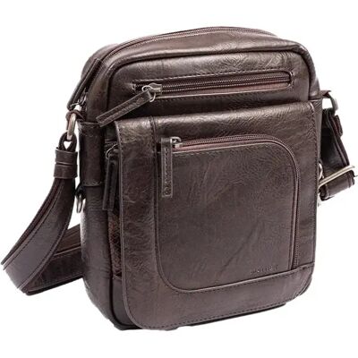 Leren schoudertas Matties Bags Expert Marron 19x23 cm Leren schoudertas Matties Bags Expert Marron 19x23 cm