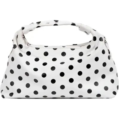 Vrouwenhandtas Nunoo Dandy Buckle Polka Blanc TU Vrouwenhandtas Nunoo Dandy Buckle Polka Blanc TU