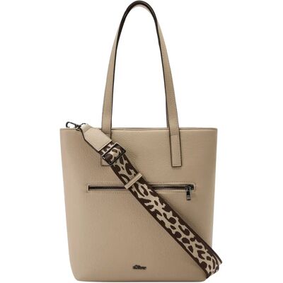 Afneembare schoudertas met logoplaatje dames s.Oliver Beige TU Afneembare schoudertas met logoplaatje dames s.Oliver Beige TU