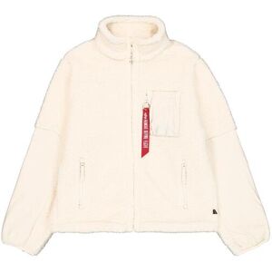 Fleece met rits Alpha Industries Blanc 2XL Fleece met rits Alpha Industries Blanc 2XL