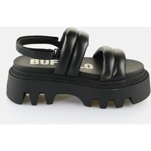 Dames sleehakken Buffalo Flora Ts Quilt - Vegan Nappa Noir 40 Dames sleehakken Buffalo Flora Ts Quilt - Vegan Nappa Noir 40