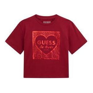 T-shirt met korte mouwen en ronde hals voor meisjes Guess Noir 16 jaar oud T-shirt met korte mouwen en ronde hals voor meisjes Guess Noir 16 jaar oud