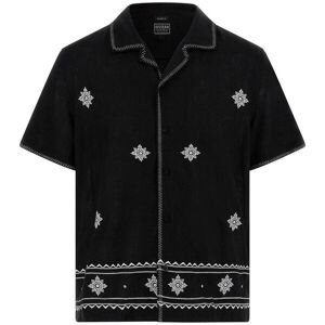 Geborduurd shirt met korte mouwen Guess Mosley Noir M Geborduurd shirt met korte mouwen Guess Mosley Noir M