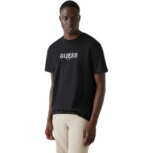 Basis T-shirt met geborduurd logo Guess Noir 2XL Basis T-shirt met geborduurd logo Guess Noir 2XL