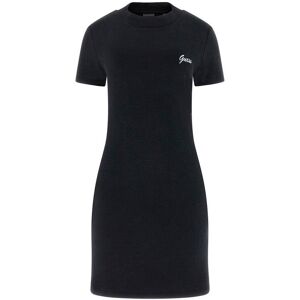 Vrouwen fluwelen jurk Guess Paulina Noir XS Vrouwen fluwelen jurk Guess Paulina Noir XS