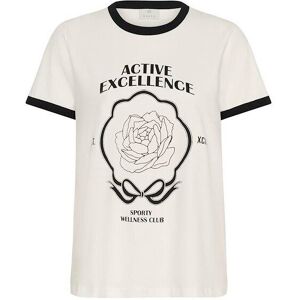 Dames-T-shirt KAFFE Flora Blanc S Dames-T-shirt KAFFE Flora Blanc S