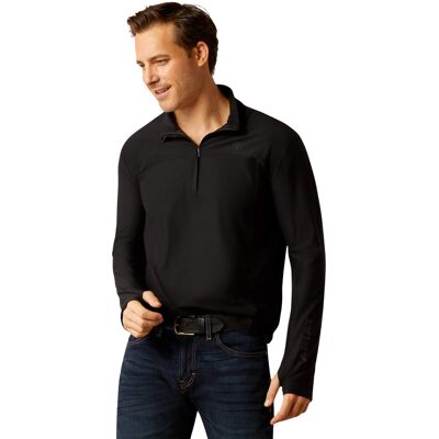 Paardrijshirt 1/4 zip Ariat Lowell 3.0 Zwart M Paardrijshirt 1/4 zip Ariat Lowell 3.0 Zwart M