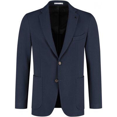 Blazer Michael Kors Structured Perf Knit Bleu 98 Blazer Michael Kors Structured Perf Knit Bleu 98