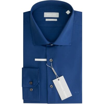 Slim fit shirt Michael Kors Fil a Fil Blauw 42 Slim fit shirt Michael Kors Fil a Fil Blauw 42