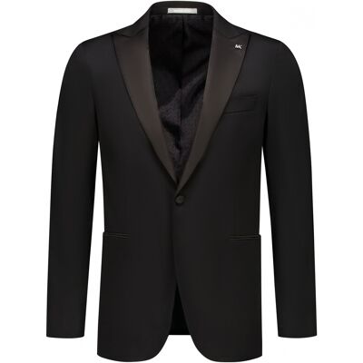 Blazer Michael Kors Tuxedo Peak Lapel Zwart 24 Blazer Michael Kors Tuxedo Peak Lapel Zwart 24