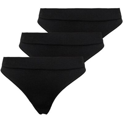Dames string Only Vicky (x3) Zwart S/M Dames string Only Vicky (x3) Zwart S/M