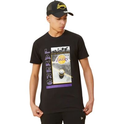 new era T-shirt Los Angeles Lakers Court Photo Noir S new era T-shirt Los Angeles Lakers Court Photo Noir S