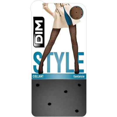 Damespanty DIM effet plumetis 15D Madame so Chic Noir Taille 1/2 Damespanty DIM effet plumetis 15D Madame so Chic Noir Taille 1/2