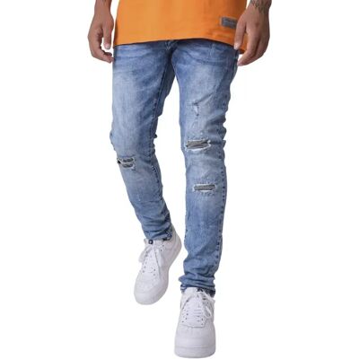 Gescheurde en gevoerde skinny jeans Project X Paris Bleu 39 Gescheurde en gevoerde skinny jeans Project X Paris Bleu 39