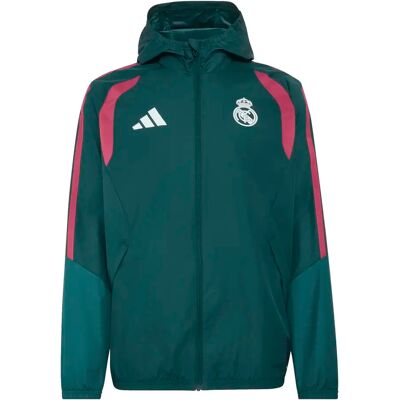 Adidas Waterproof Jas All Weather Real Madrid Tiro 2026/27 Vert XS Adidas Waterproof Jas All Weather Real Madrid Tiro 2026/27 Vert XS